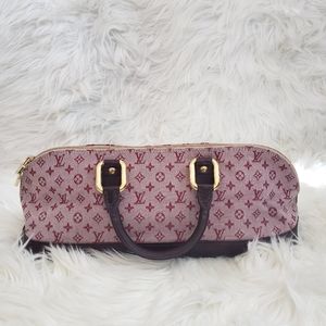 Louis Vuitton Cherry Red Mini Lin Alma Long Bag